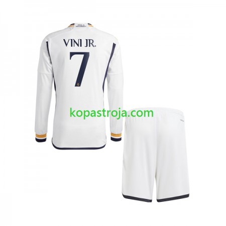 Billiga Fotbollströjor Real Madrid Vinicius Junior 7 Barn Hemma tröja 2023/24 Långärmad